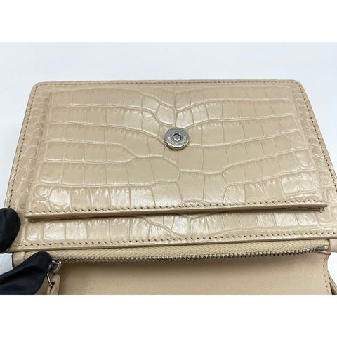 YVES SAINT LAURENT Sunset Shoulder Bag beige WS33360
