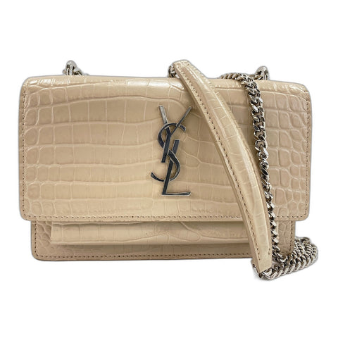 YVES SAINT LAURENT Sunset Shoulder Bag beige WS33360