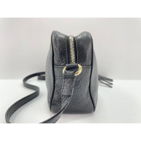 GUCCI Soho Shoulder Bag leather black WS33362