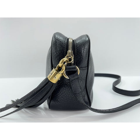 GUCCI Soho Shoulder Bag leather black WS33362