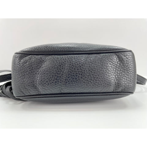GUCCI Soho Shoulder Bag leather black WS33362