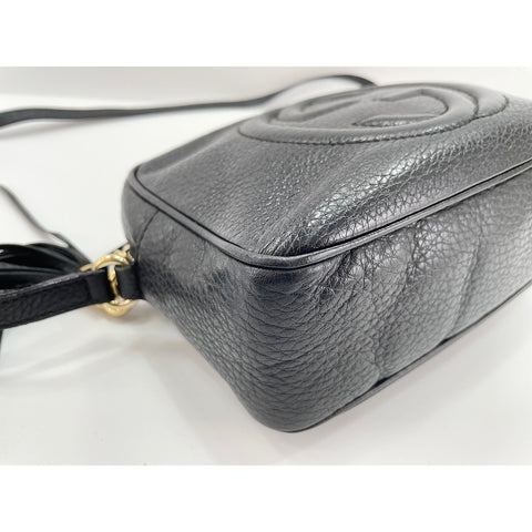 GUCCI Soho Shoulder Bag leather black WS33362