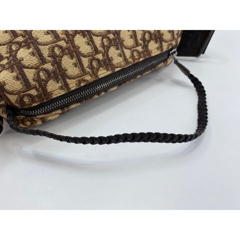 Christian Dior Trotter Shoulder Bag canvas Brown WS33363