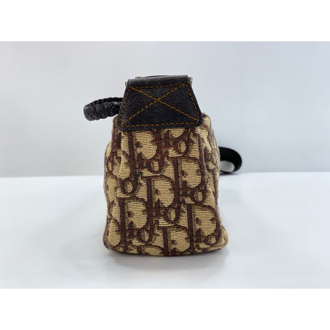 Christian Dior Trotter Shoulder Bag canvas Brown WS33363