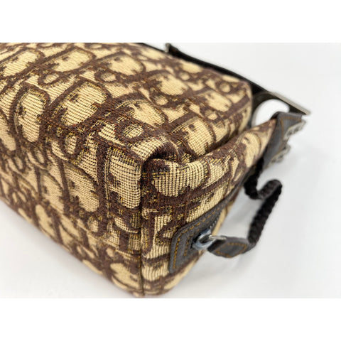 Christian Dior Trotter Shoulder Bag canvas Brown WS33363