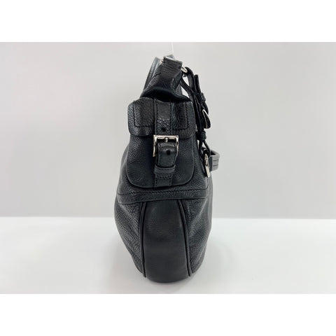 PRADA Handbag leather black WS33364
