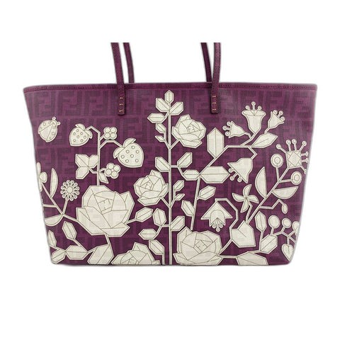 FENDI Tote Bag canvas purple WS33368