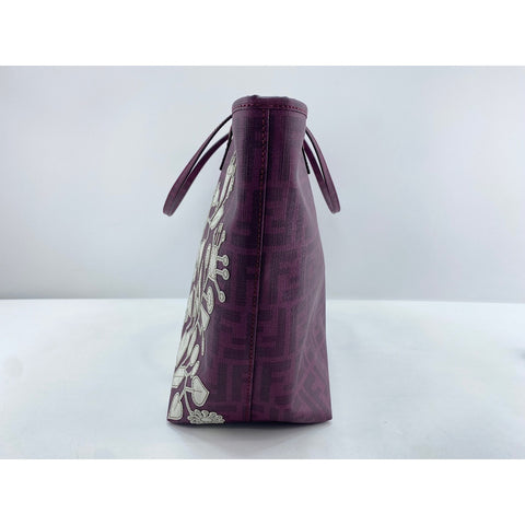 FENDI Tote Bag canvas purple WS33368