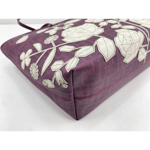 FENDI Tote Bag canvas purple WS33368