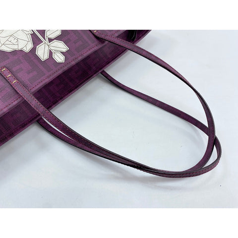 FENDI Tote Bag canvas purple WS33368