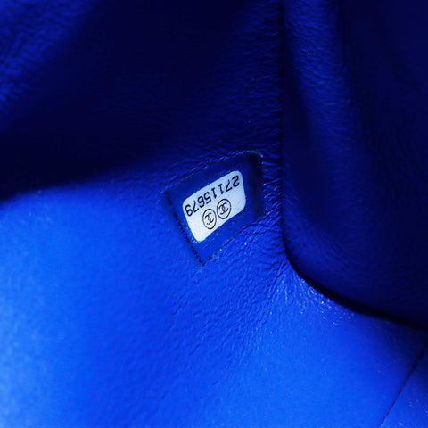 Chanel Coco Mark Matelasse V-Stitch Nr. 27 Umhängetasche Blau WS3336