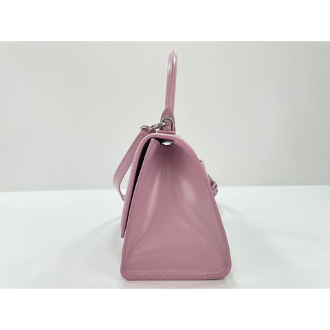BALENCIAGA Hour glass Handbag leather pink WS33370