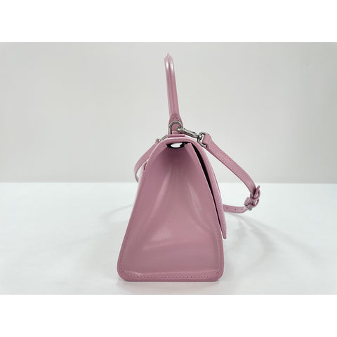 BALENCIAGA Hour glass Handbag leather pink WS33370