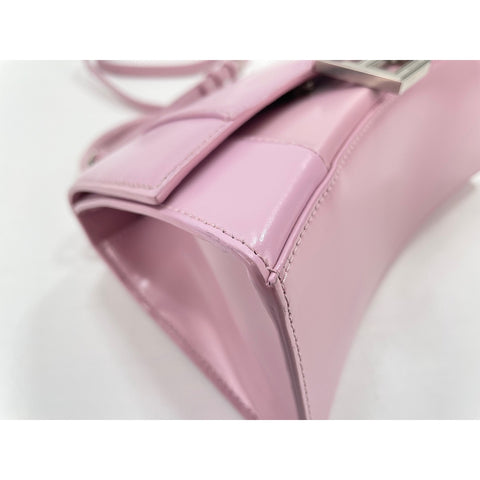 BALENCIAGA Hour glass Handbag leather pink WS33370