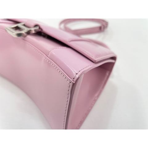BALENCIAGA Hour glass Handbag leather pink WS33370