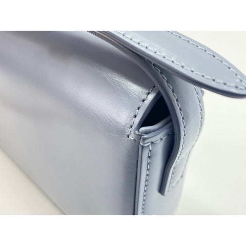 CELINE Shoulder Bag leather blue WS33371