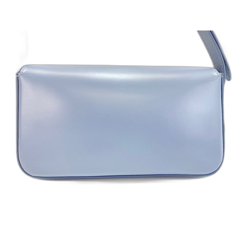 CELINE Shoulder Bag leather blue WS33371