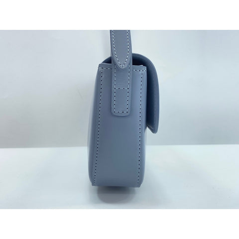 CELINE Shoulder Bag leather blue WS33371