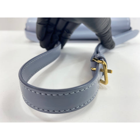 CELINE Shoulder Bag leather blue WS33371
