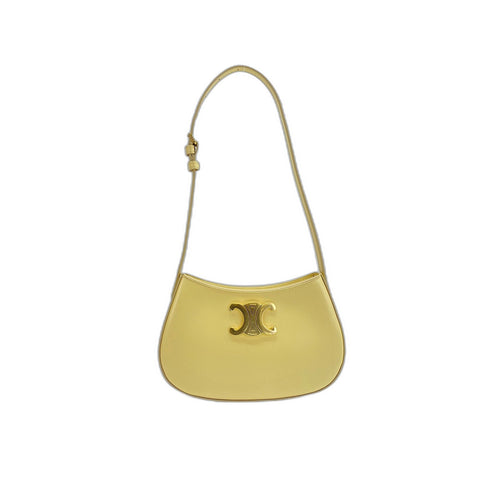 CELINE Tilly Shoulder Bag leather yellow WS33373