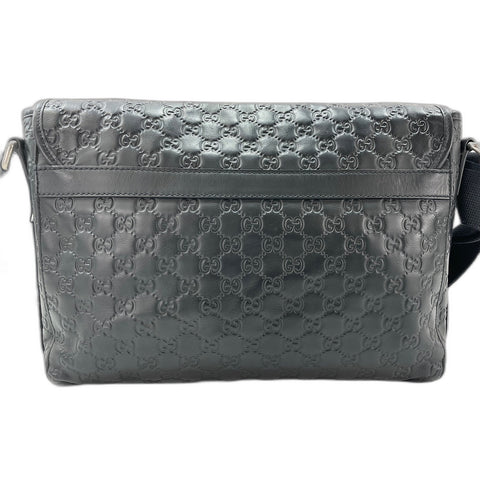 GUCCI Guccisima Shoulder Bag leather black WS33375