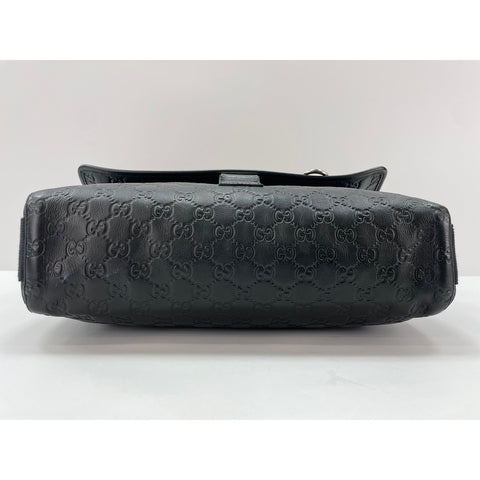 GUCCI Guccisima Shoulder Bag leather black WS33375