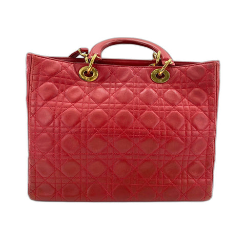 Christian Dior Lady Christian Dior Handbag leather Red WS33380
