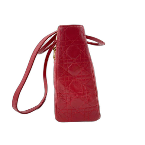 Christian Dior Lady Christian Dior Handbag leather Red WS33380