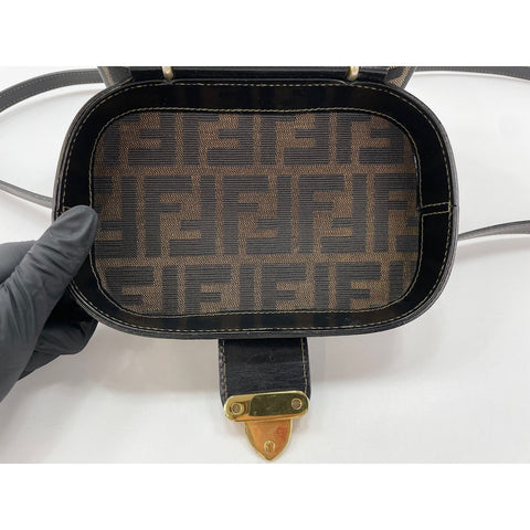 FENDI Handbag canvas Brown WS33381