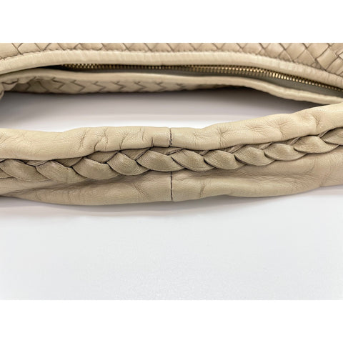 BOTTEGAVENETA INTRECCIATO Shoulder Bag leather beige WS33382