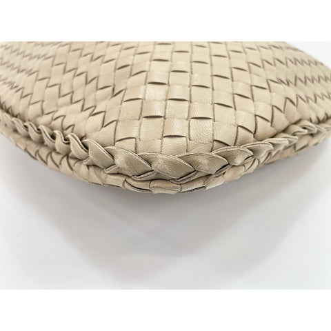 BOTTEGAVENETA INTRECCIATO Shoulder Bag leather beige WS33382