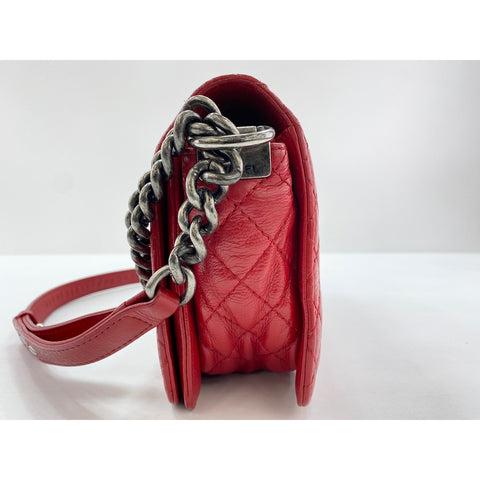 CHANEL Boy chanel Shoulder Bag Red WS33384