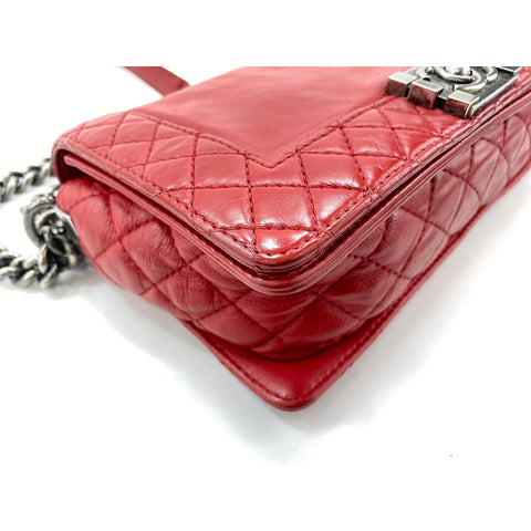 CHANEL Boy chanel Shoulder Bag Red WS33384