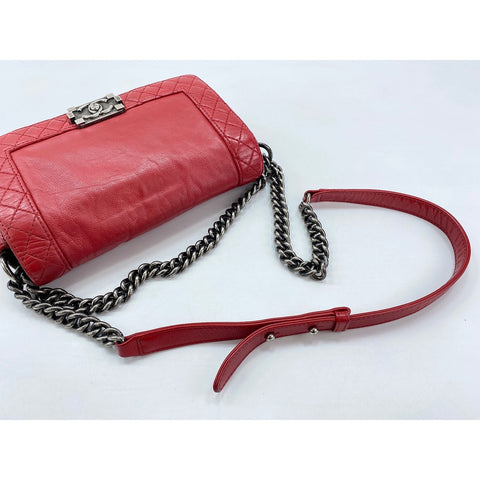 CHANEL Boy chanel Shoulder Bag Red WS33384