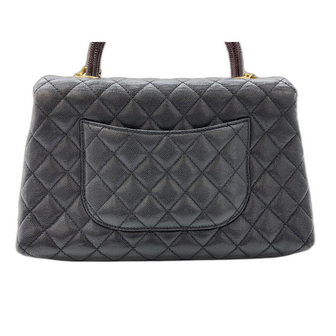CHANEL Matelasse Coco Handle Shoulder Bag black WS33385