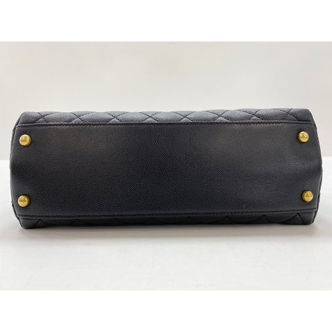 CHANEL Matelasse Coco Handle Shoulder Bag black WS33385
