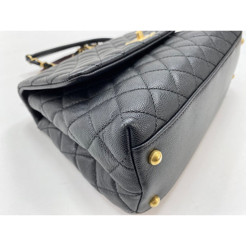 CHANEL Matelasse Coco Handle Shoulder Bag black WS33385