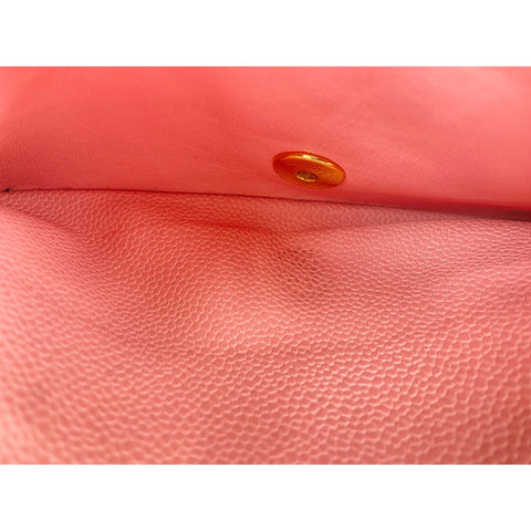 CHANEL Mattasse double flap Shoulder Bag pink WS33386