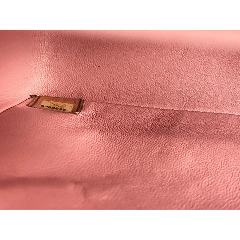 CHANEL Mattasse double flap Shoulder Bag pink WS33386