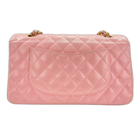 CHANEL Mattasse double flap Shoulder Bag pink WS33386