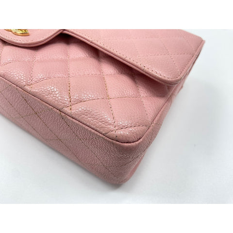 CHANEL Mattasse double flap Shoulder Bag pink WS33386