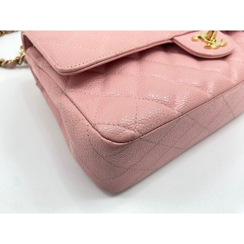CHANEL Mattasse double flap Shoulder Bag pink WS33386