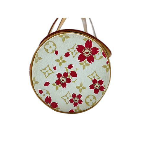 LOUIS VUITTON x Takashi Murakami Papillon Shoulder Bag white WS33387