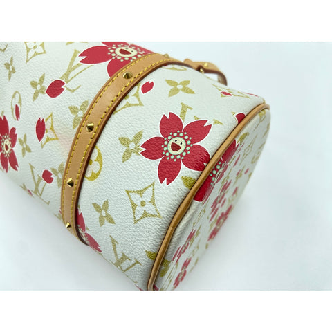 LOUIS VUITTON x Takashi Murakami Papillon Shoulder Bag white WS33387