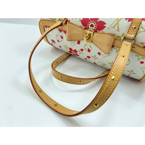 LOUIS VUITTON x Takashi Murakami Papillon Shoulder Bag white WS33387