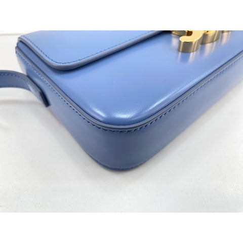 CELINE Teen Triomphe Shoulder Bag leather blue WS33391