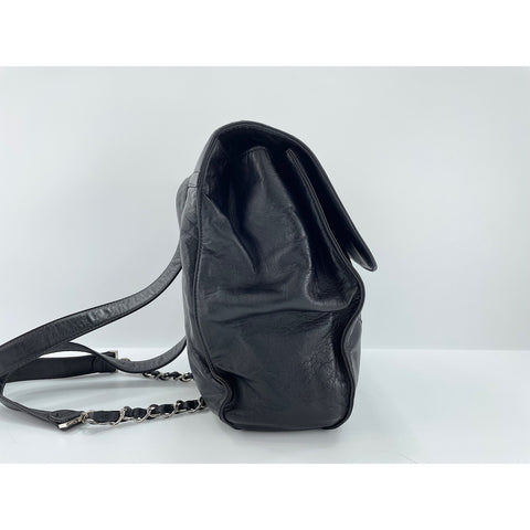 CHANEL Backpack  Daypack lambskin black WS33394