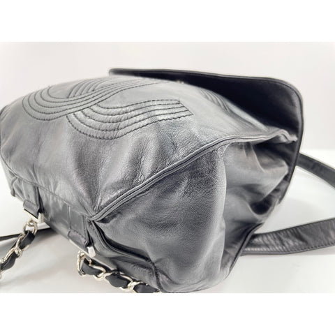 CHANEL Backpack  Daypack lambskin black WS33394