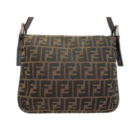 FENDI Mamma bucket Shoulder Bag canvas Brown WS33397