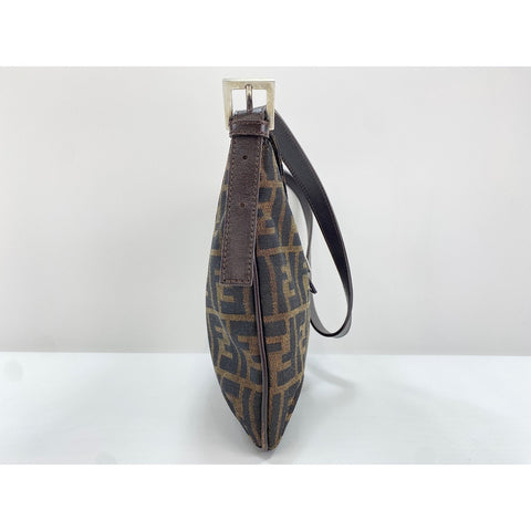 FENDI Mamma bucket Shoulder Bag canvas Brown WS33397